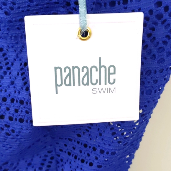 Panache Anya Crochet Balconnet Tankini Top. French Blue. Multiple Sizes. - Picture 4 of 9